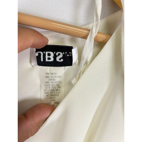 Vintage JBS white sheer duster jacket and sleeveless dress set 20w￼ - Picture 12 of 14